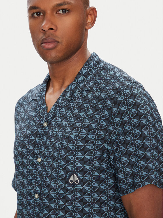 Moose Knuckles Moose Knuckles Koszula The Bay M15MT709H Granatowy Regular Fit