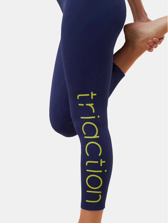 Triumph Triumph Legginsy Cardio RTW 7/8 High Waist Leggings Logo 10215957 Granatowy Slim Fit
