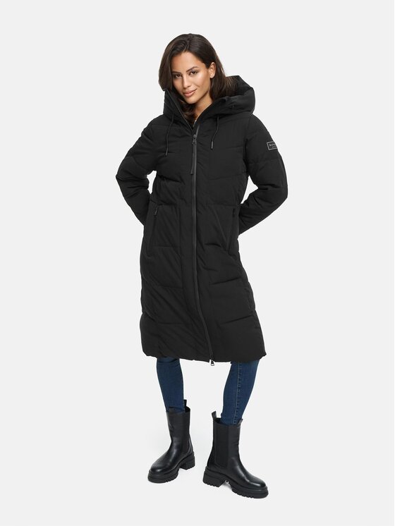Navahoo Navahoo Kurtka zimowa Schokokuss Czarny Regular Fit