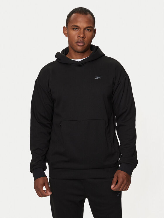 Reebok Felpa Strength Hoodie 100070728 Nero Regular Fit Modivo