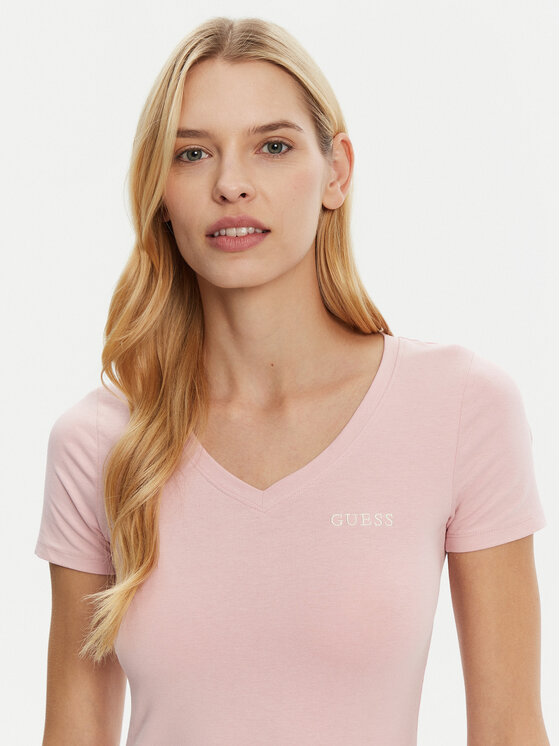 Guess Guess T-shirt O5RI02 KBBU1 Ružičasta Regular Fit
