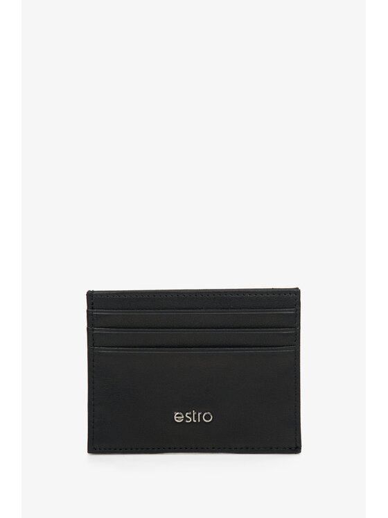 Estro Estro Μικρό Πορτοφόλι Ανδρικό ER00114457 Μαύρο
