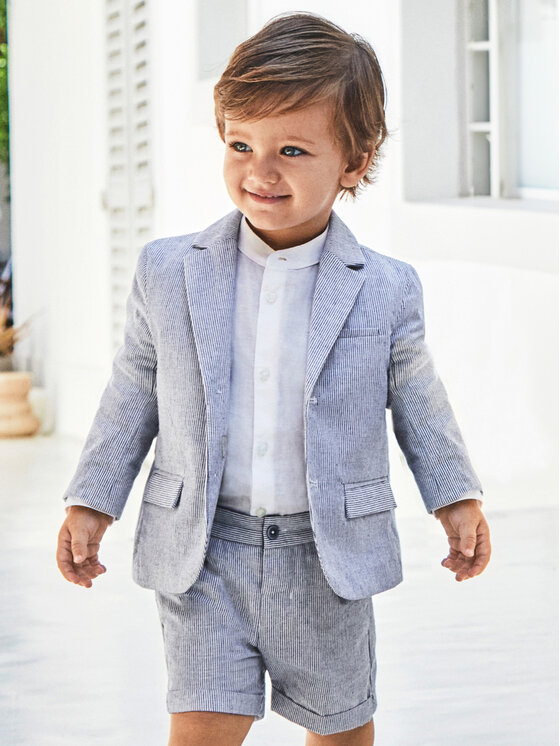 Mayoral Mayoral Шорти от плат 1237 Син Regular Fit