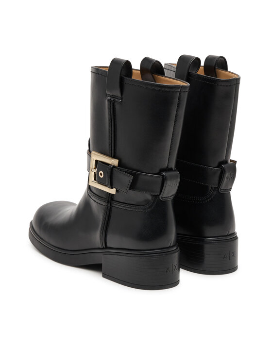 Armani Exchange Armani Exchange Polokozačky XW001654 AF17476 UC001 Černá