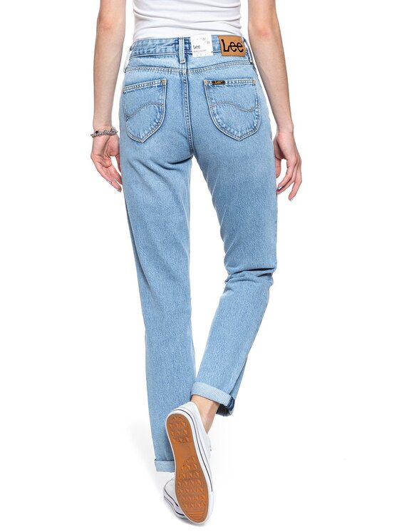 Lee Lee Jeans MOM STRAIGHT Blu Regular Fit