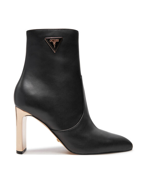 Guess Guess Botine Caitte FLDCAT LEA10 Negru