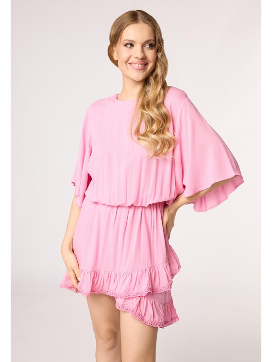 LAURELLA LAURELLA Sukienka codzienna Laurella 4UL103501 Różowy Regular Fit