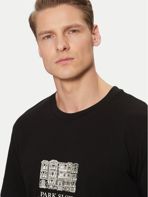 Jack & Jones Jack & Jones T-Shirt Boston 12273400 Černá Relaxed Fit