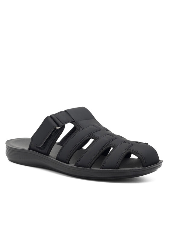 Lanetti Lanetti Pantoletten MSS20505-03 Schwarz