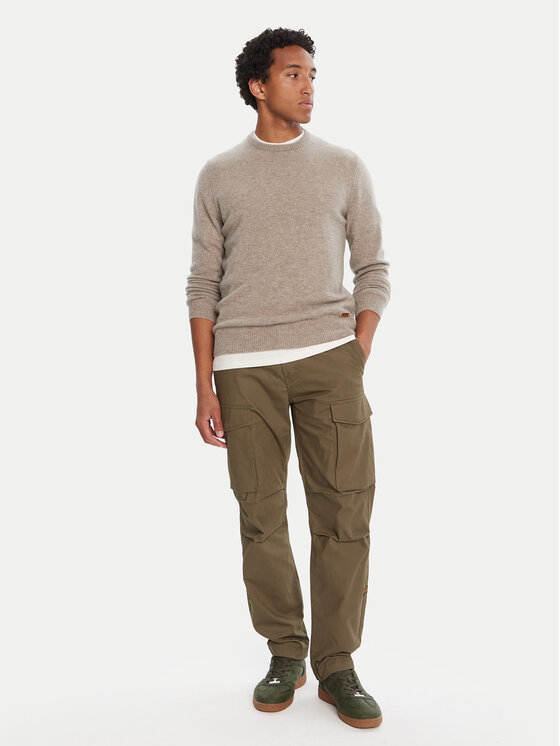 Barbour Barbour Пуловер Patch Crew MKN0584ST51 Бежов Regular Fit