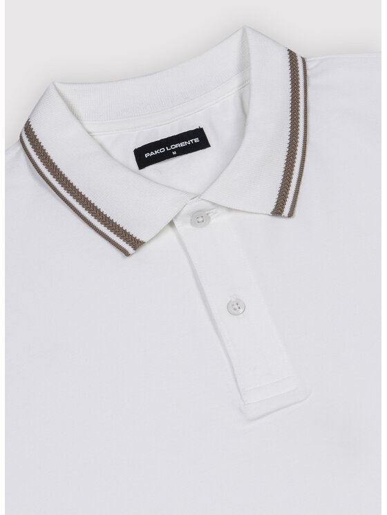 Pako Lorente Pako Lorente Polo P26WF-TX-004 Biały Regular Fit