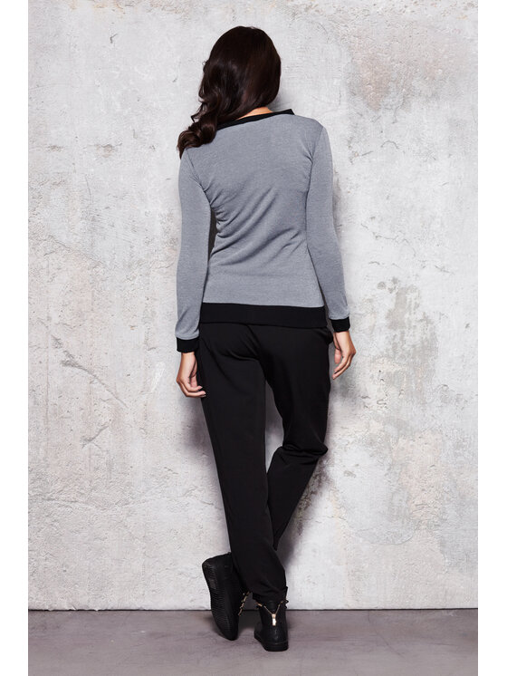 Infinite You Infinite You Kardigan M014 Szary Basic Fit