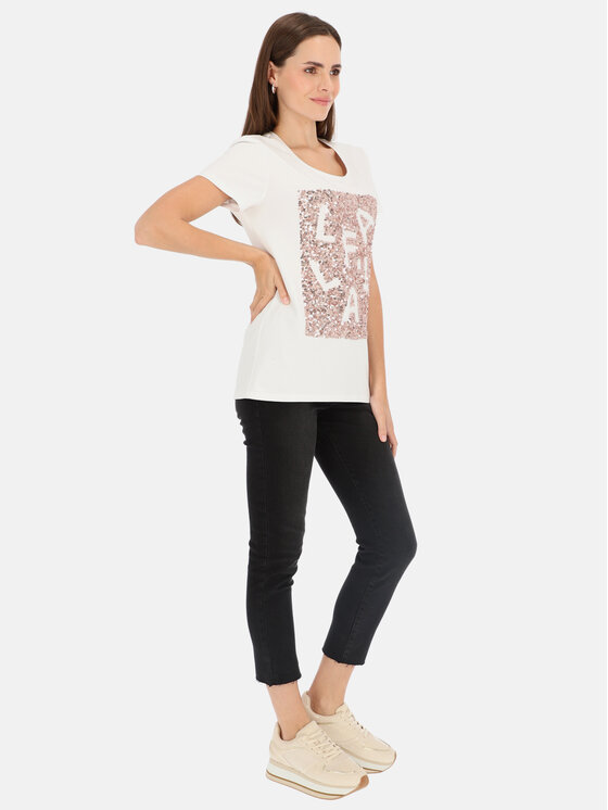 L’AF L’AF T-Shirt Paris Biały Regular Fit