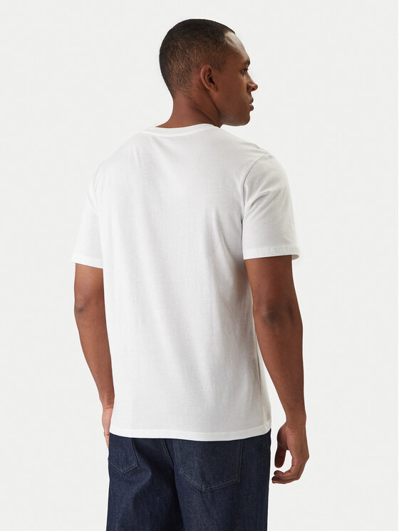 Jack & Jones Jack & Jones Tričko Jjrain Tee Ss Crew Neck 12288097 Biela Regular Fit