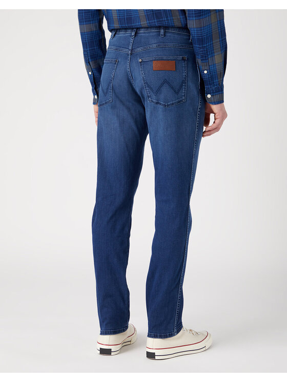 Wrangler Wrangler Jeansy RIVER Niebieski Slim Fit