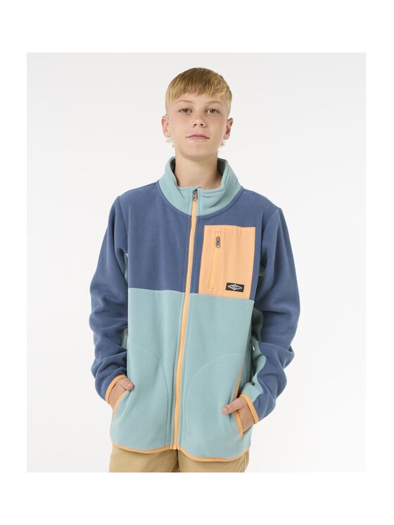 Rip Curl Rip Curl Bluza Raw Energy Block Fleece - Boy Niebieski Standard Fit