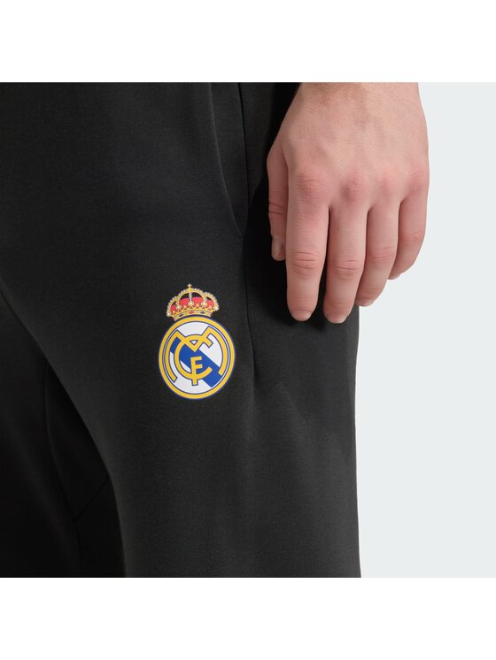 adidas adidas Spodnie materiałowe Real Madrid Czarny Regular Fit