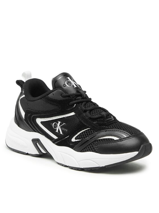 Calvin Klein Jeans Calvin Klein Jeans Laisvalaikio batai Retro Tennis Su-Mesh wN YW0YW00891 Juoda