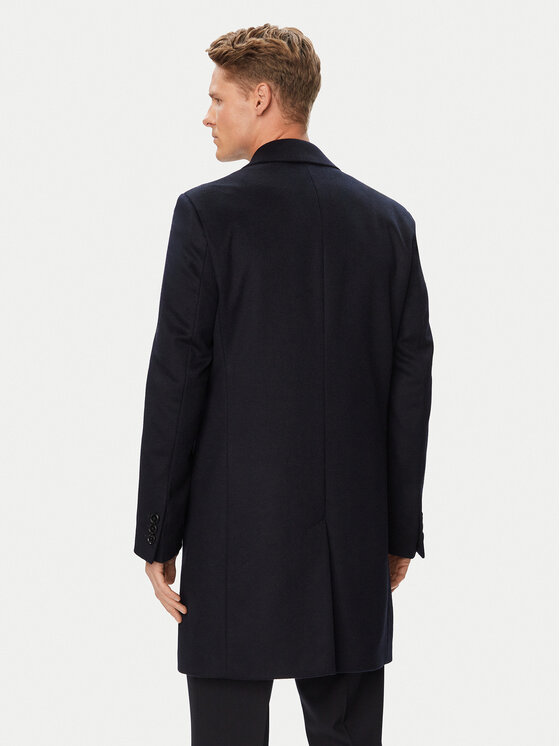 BOSS BOSS Palton de lână H-Hyde-264 50571557 Bleumarin Slim Fit
