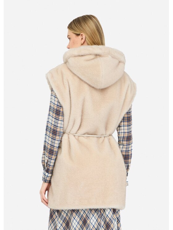 Liu Jo Liu Jo Gilet MF5364E1044W9868 Beige Regular Fit