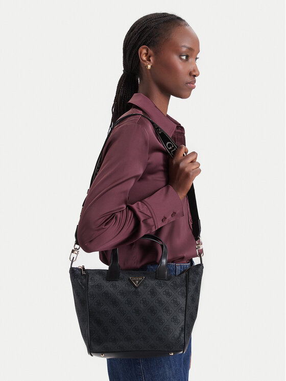 Guess Guess Torebka Adrian Logo Travel TWNB21 68019 Szary ciemny