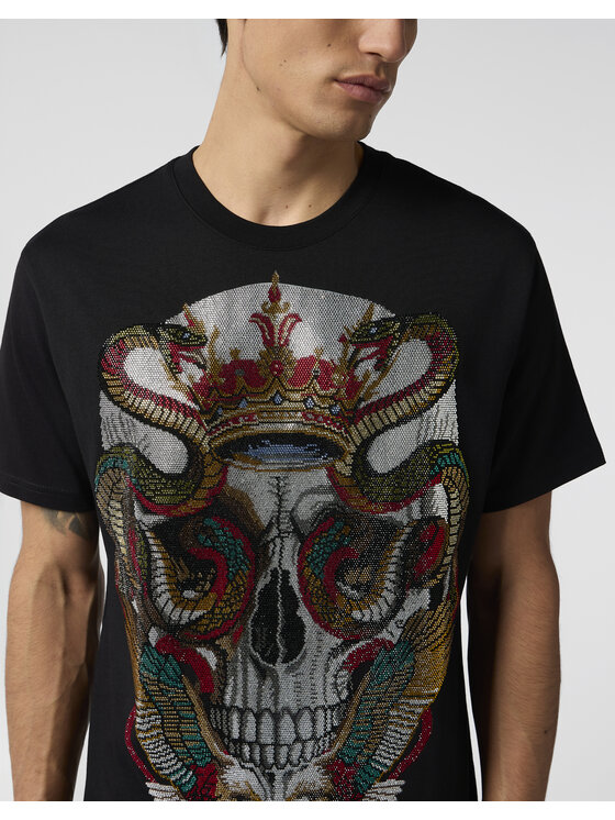 PHILIPP PLEIN PHILIPP PLEIN T-Shirt 29031 Czarny Regular Fit