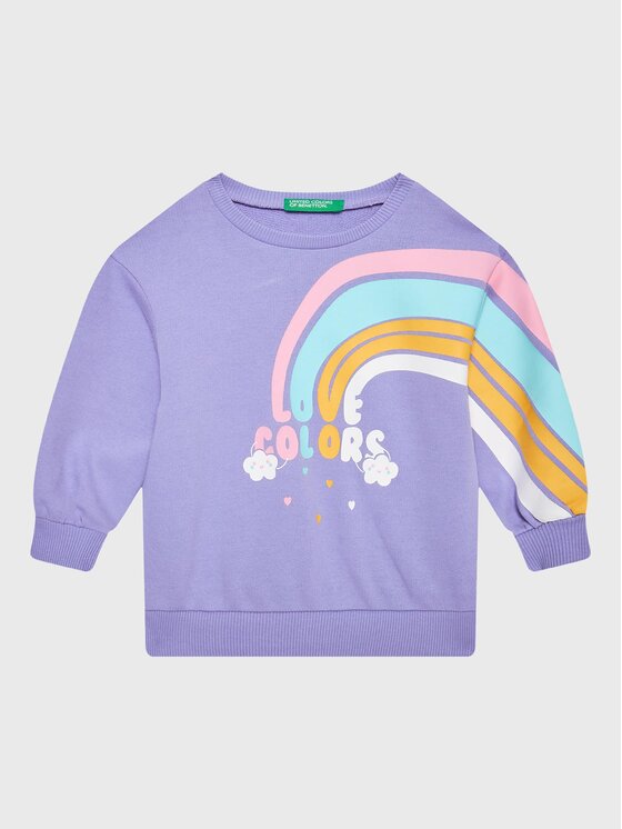 United Colors Of Benetton Bluză 3J68G107W Violet Regular Fit
