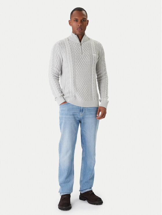 Tommy Jeans Tommy Jeans Sveter DM0DM22103 Écru Regular Fit