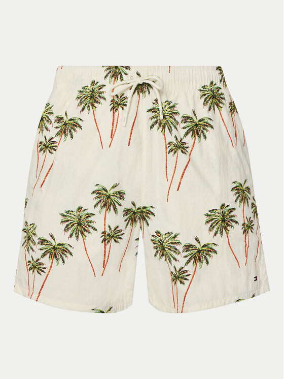 Tommy Hilfiger Tommy Hilfiger Pantaloni scurți pentru înot UM0UM03491 Bej Regular Fit