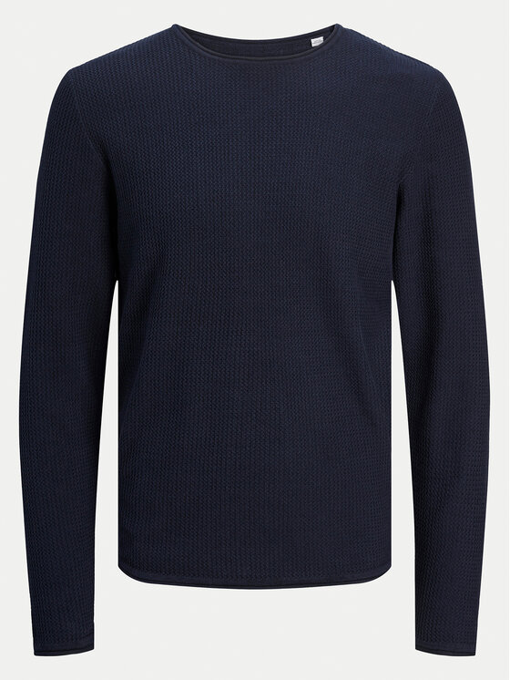 Jack & Jones Jack & Jones Sweter Cooper 12258407 Granatowy Regular Fit