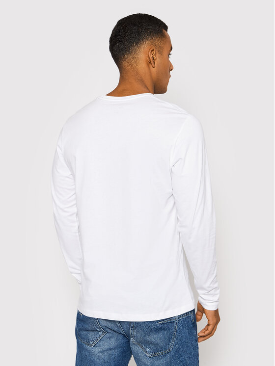 Pepe Jeans Pepe Jeans Majica dugih rukava Eggo PM508209 Bijela Regular Fit
