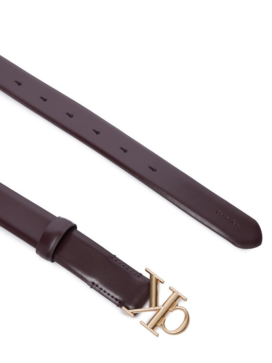 Calvin Klein Calvin Klein Dámský pásek Round Ck Buckle 30Mm Belt Smooth LV04F7074G Bordó