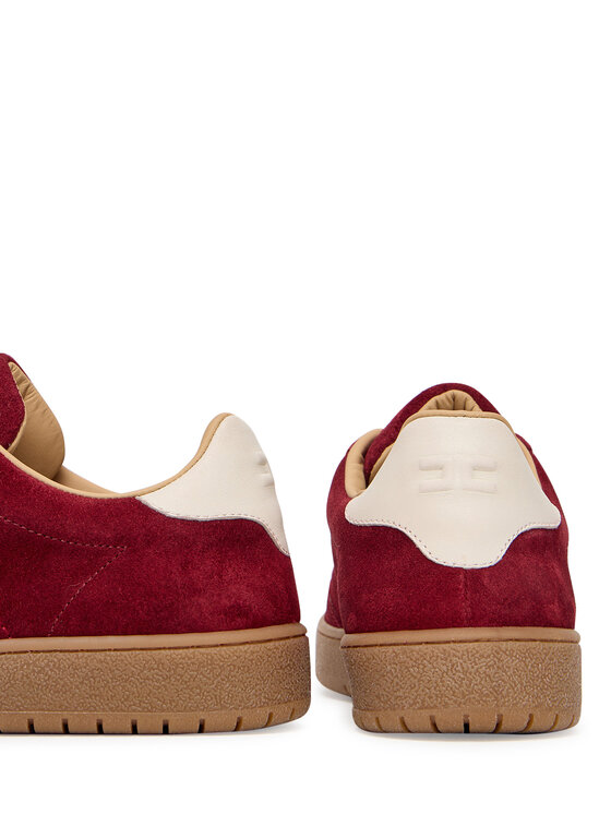 Elisabetta Franchi Elisabetta Franchi Sneakersy Low Cut Lace Up F4A9-E0340-0071 D Bordó