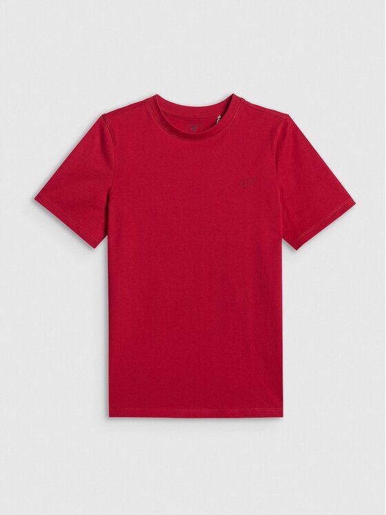 4F 4F T-shirt 4FJRSS26TTSHM3598-62S Rosso Regular Fit