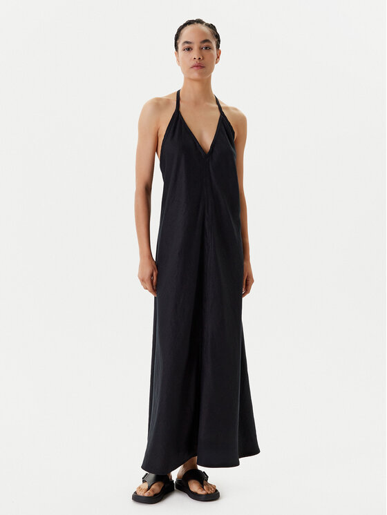 United Colors Of Benetton United Colors Of Benetton Vasarinė suknelė 4AGHDV0BF Juoda Regular Fit