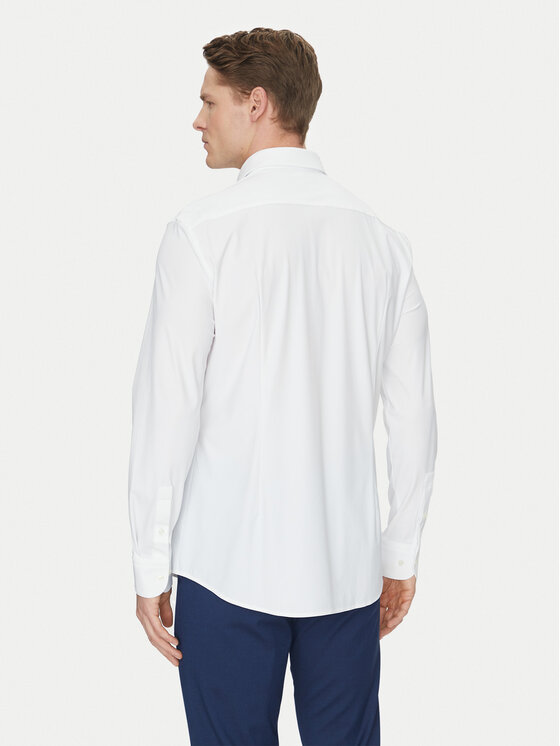 BOSS Boss Krekls P-Hank-S-Kent-C1-222 50503554 Balts Slim Fit