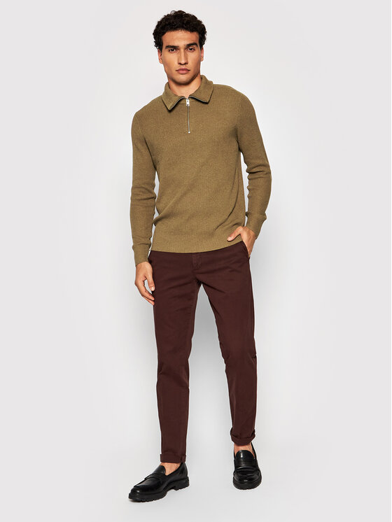 Maglione Perfect 12193527 Marrone Regular Fit