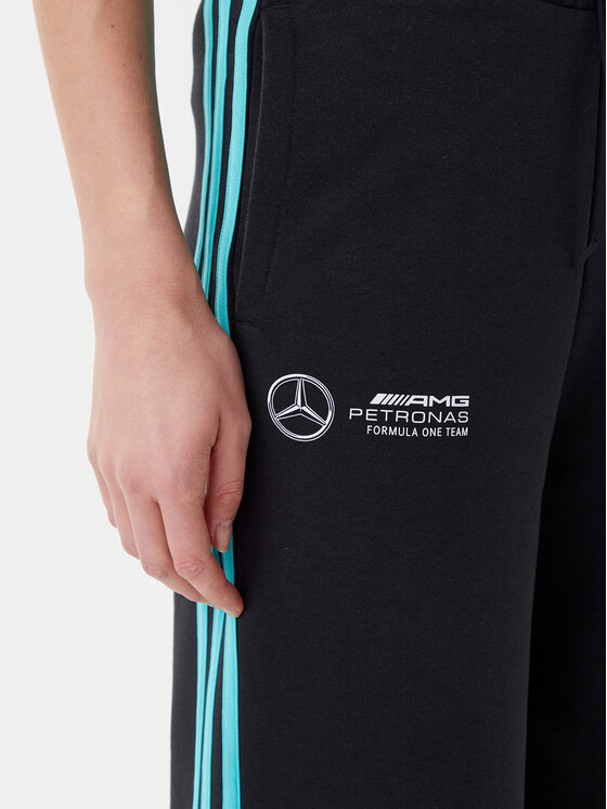 adidas adidas Donji dio trenerke Mercedes - AMG Petronas Formula One Team DNA JV5432 Crna Regular Fit