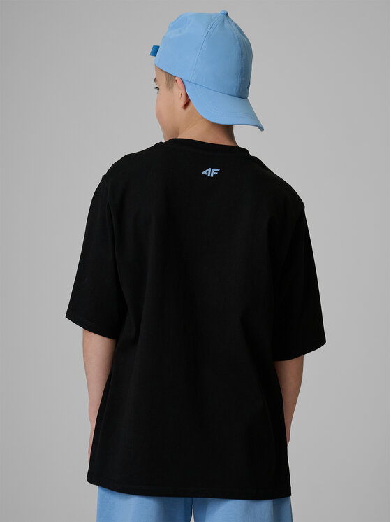 4F 4F T-Shirt WAVE RIDERS CLUB Czarny Loose Fit