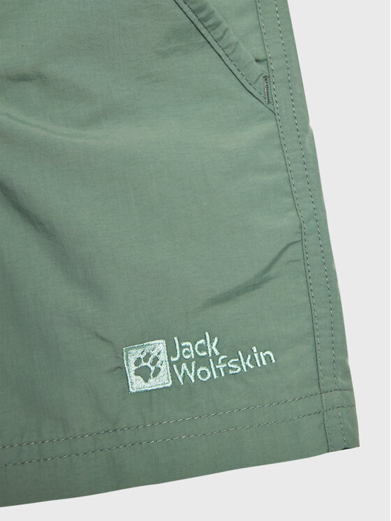 Jack Wolfskin Jack Wolfskin Kratke hlače Sun 1605614 M Zelena Regular Fit