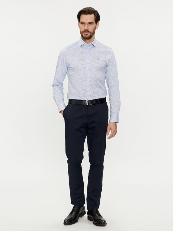 Tommy Hilfiger Tommy Hilfiger Cămașă MW0MW33826 Albastru Slim Fit