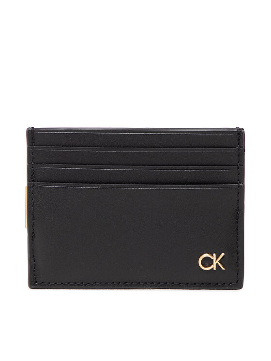 Calvin Klein Etui za kreditne kartice Ck Icon Cc Holder W/Clip K50K509625 Črna