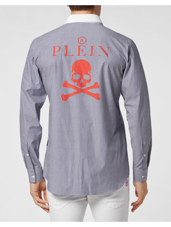 PHILIPP PLEIN PHILIPP PLEIN Košile 8973 Světle modrá Fitted Fit