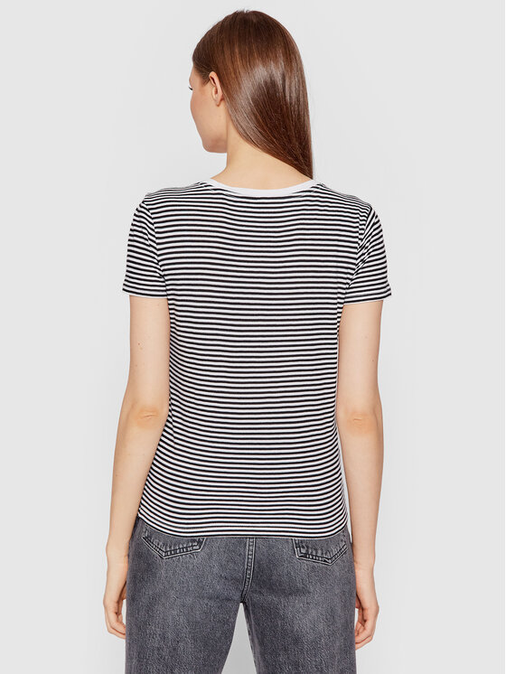 T-shirt Logo Baby W0GI64 R9I50 Nero Regular Fit