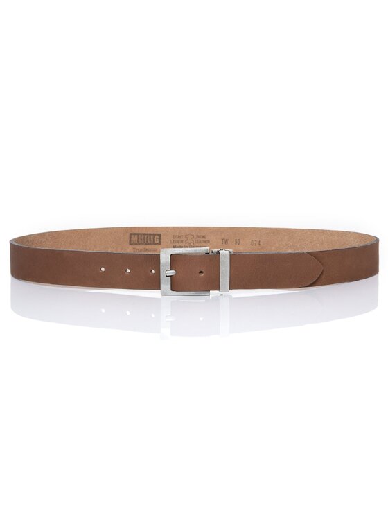 Mustang Mustang Pasek Męski BELT Brązowy