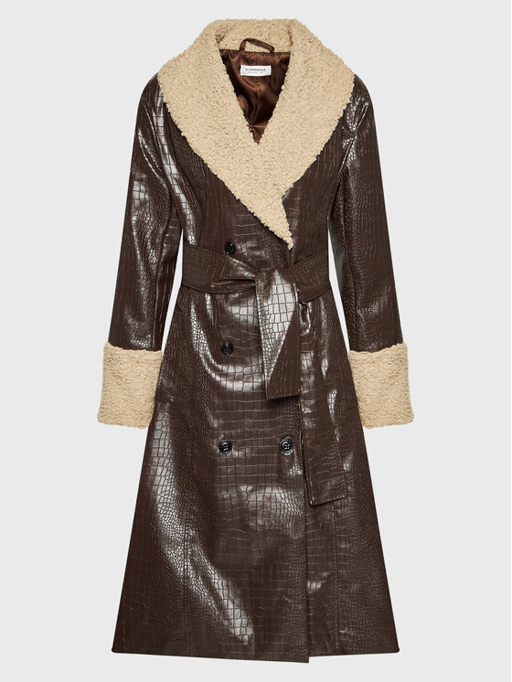 Glamorous Geacă din imitație de piele CK6747 Maro Regular Fit