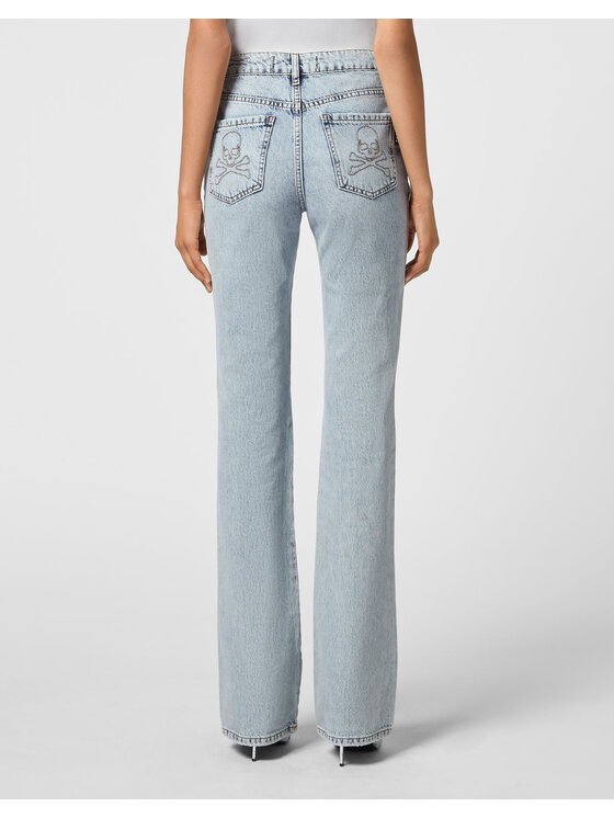 PHILIPP PLEIN PHILIPP PLEIN Jeansy 2865 Niebieski Bootcut Fit