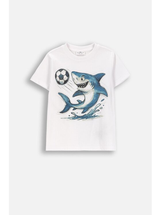 Coccodrillo Coccodrillo T-Shirt WC6143208VBB-001 Biały Regular Fit