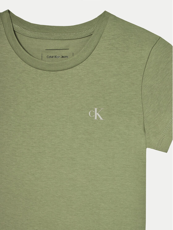 Calvin Klein Jeans Calvin Klein Jeans Набір з 2 футболок IG0IG01258 Хакі Slim Fit
