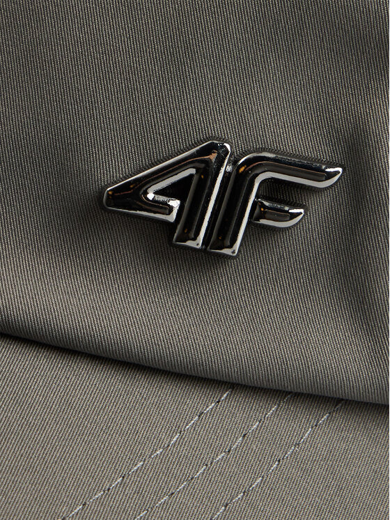 4F 4F Czapka z daszkiem BASIC+ Szary ciemny